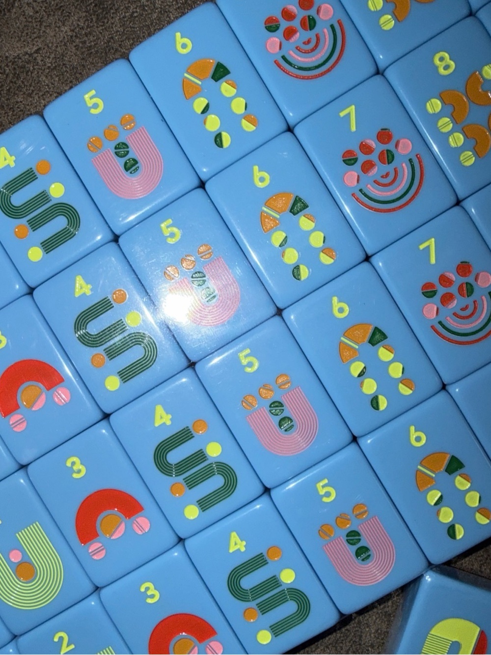 French Blue Mahjong Set by - Light Blue - Picture 6 of 6